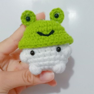 MÓC KHOÁ BÉ NẤM LEN HANDMADE