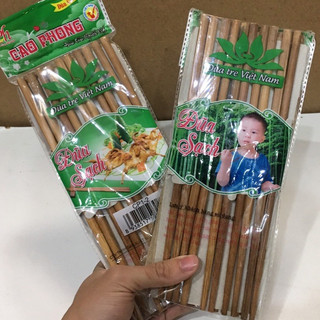 Vỉ 10 đôi đũa tre chất lượng cao hàng việt nam
