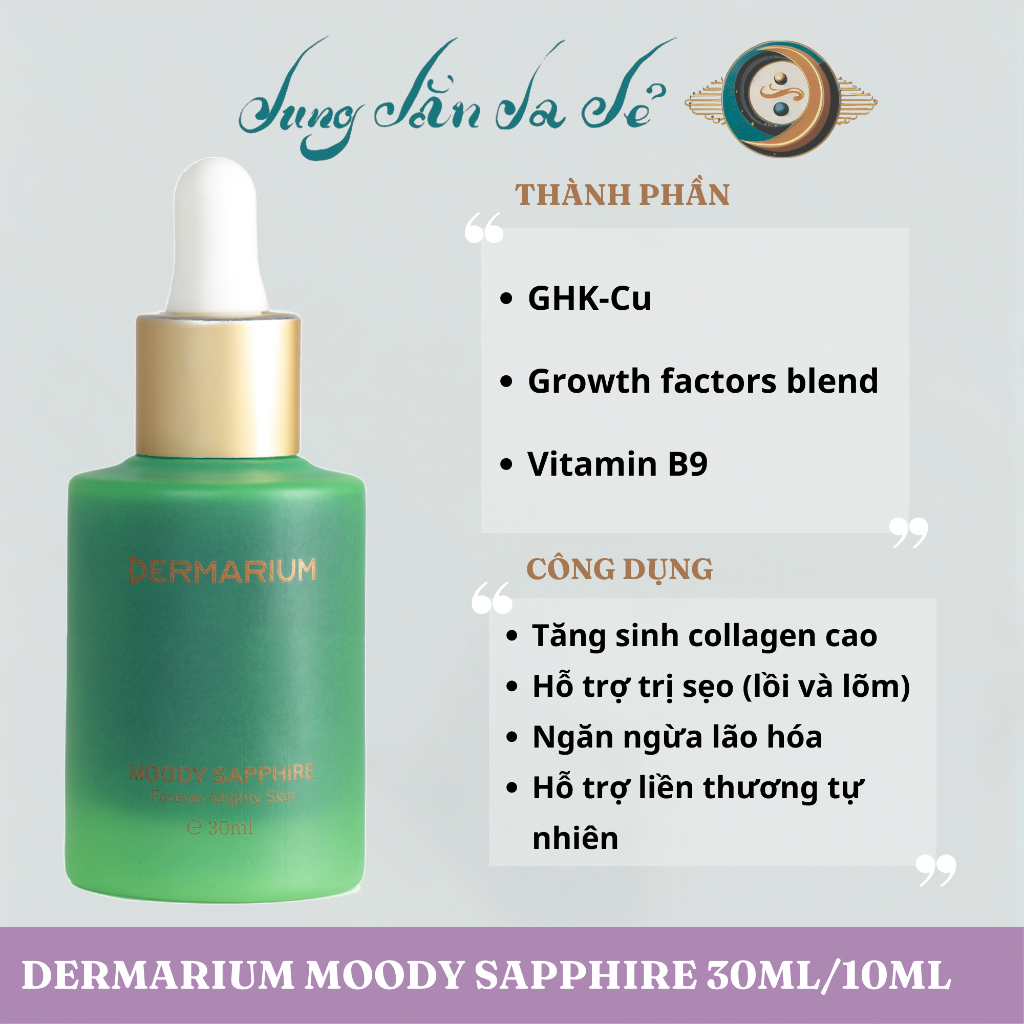 Moody Sapphire Tinh Chất Đồng Peptide Siêu Phục Hồi, Chống Lão Hoá