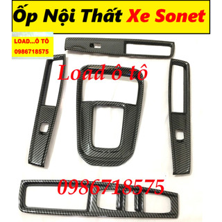 Ốp Nội Thất Xe KIA Sonet 2024-2022 Mẫu Vân Carbon Cao Cấp Nhất Thị Trường