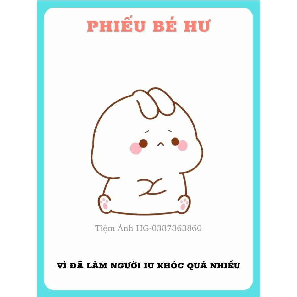 Set 5 Phiếu Bé Hư Đáng Yêu Dành Tặng Người Yêu