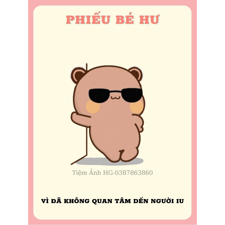 Set 5 Phiếu Bé Hư Đáng Yêu Dành Tặng Người Yêu