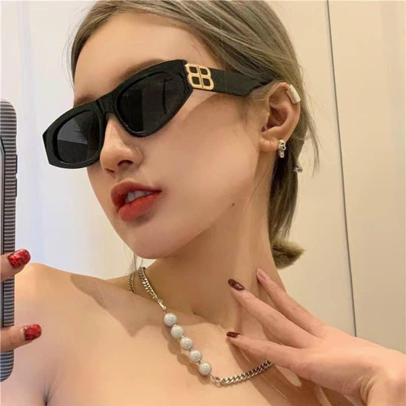 Kính Mát Chống Nắng_Kính Đi Biển Thời Trang Unisex Phong Cách Siêu Ngầu 2 Màu Đen Trắng