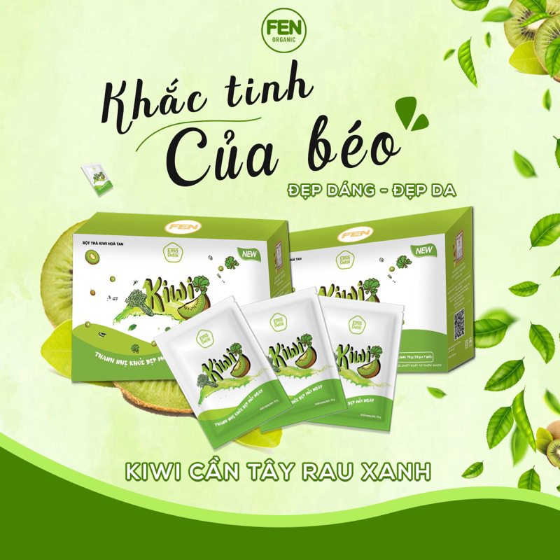 [Chính hãng ] Bột trà trái cây kiwi-Emodetox