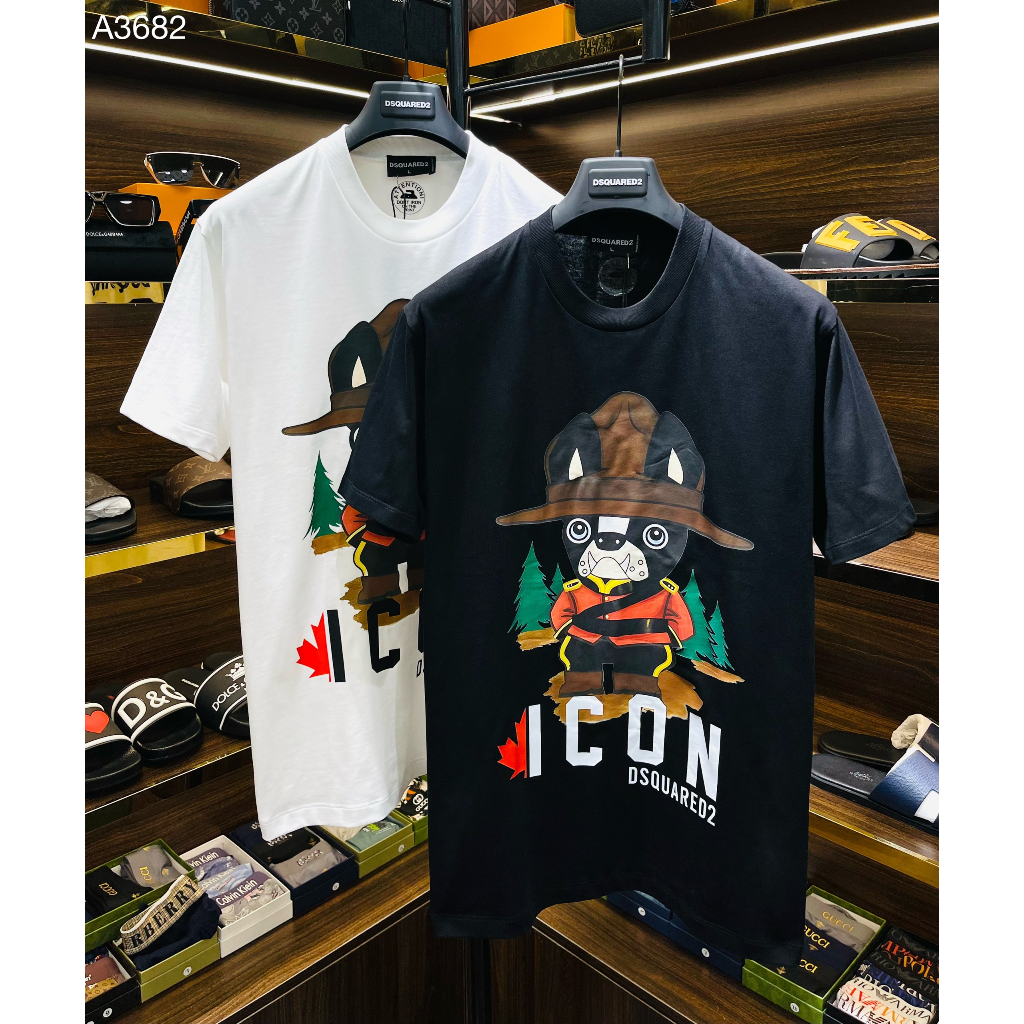 [ Sale Off 35% ] Áo T-shirt Dsquared2 Dog check LA on web