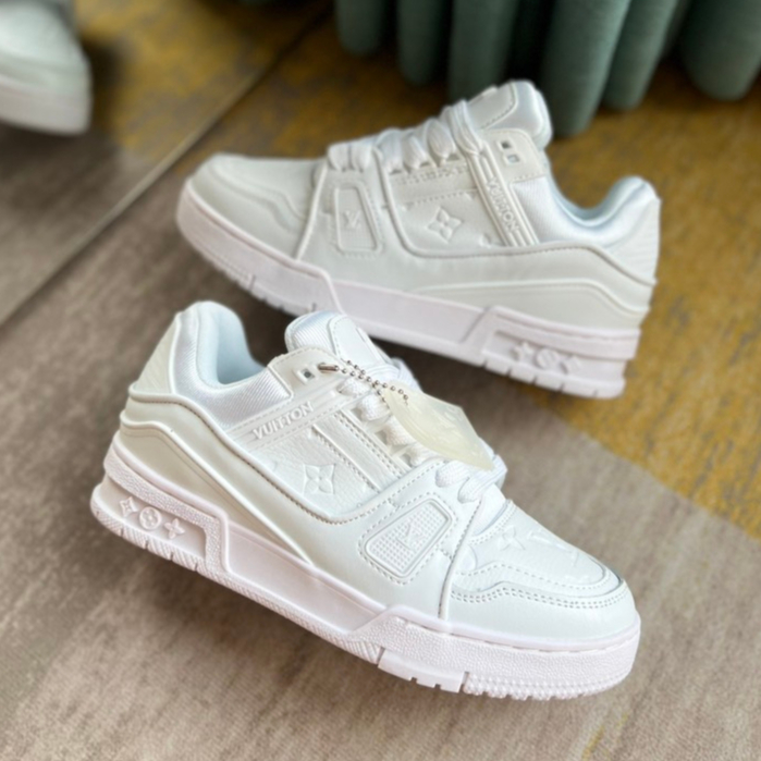 Giày Louis Vuitton Trắng, Giày LV Louis Vuitton White Nam Nữ Hàng Cao Cấp Full Box Bill | BigBuy360 - bigbuy360.vn
