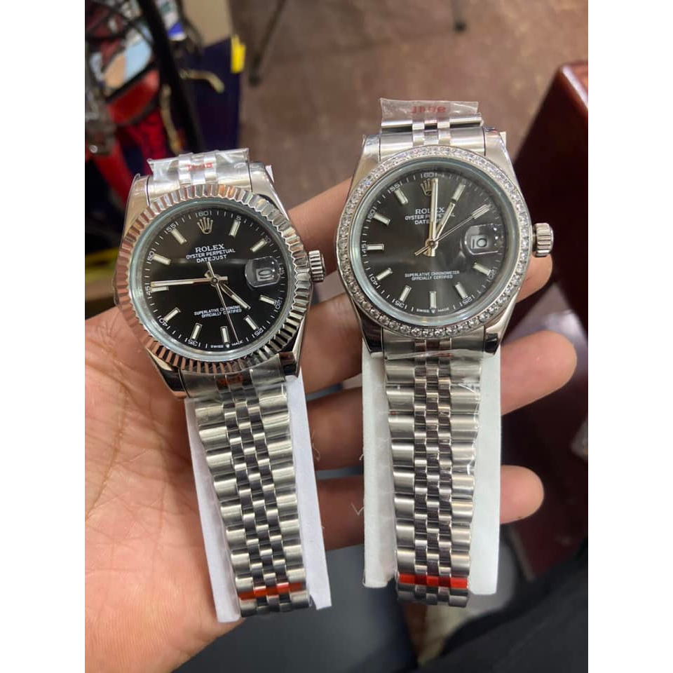 Đồng hồ Nam Rolexs máy nhật đẹp dòng cơ Automatic size 38mm-41mm mặt đen, xám