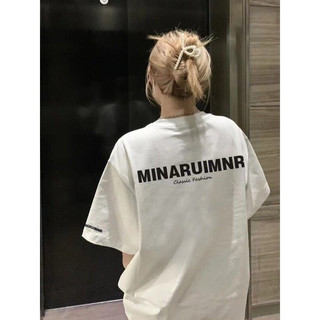 Áo phông nam nữ MNR oversize form rộng chất cotton 100% in chữ MINARUIMNR vải dày dặn mát order 7 ngày Tulip Clothes