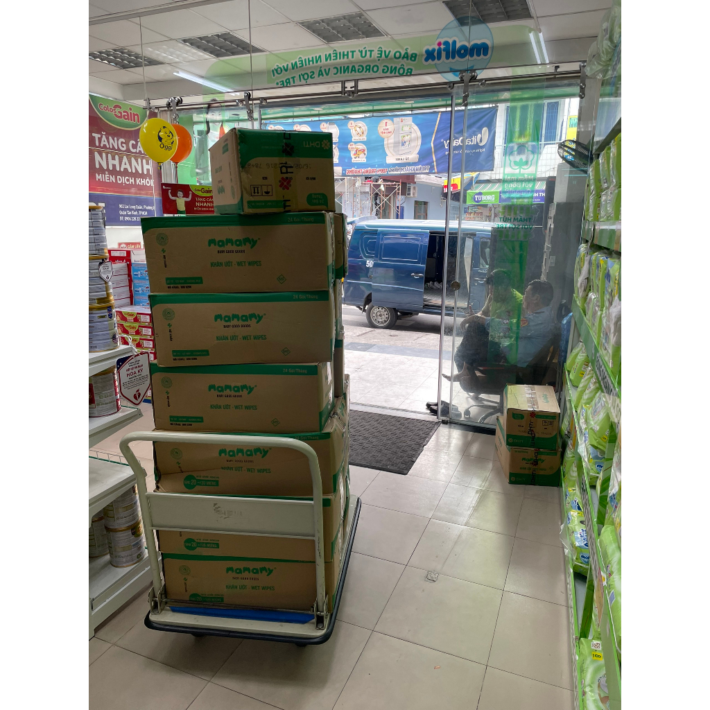 (Hoả tốc HCM) Khăn Ướt Mamamy 80 Tờ, 120 Tờ KO MÙI, Chống Hăm Tả Có Nắp (Bibistore)