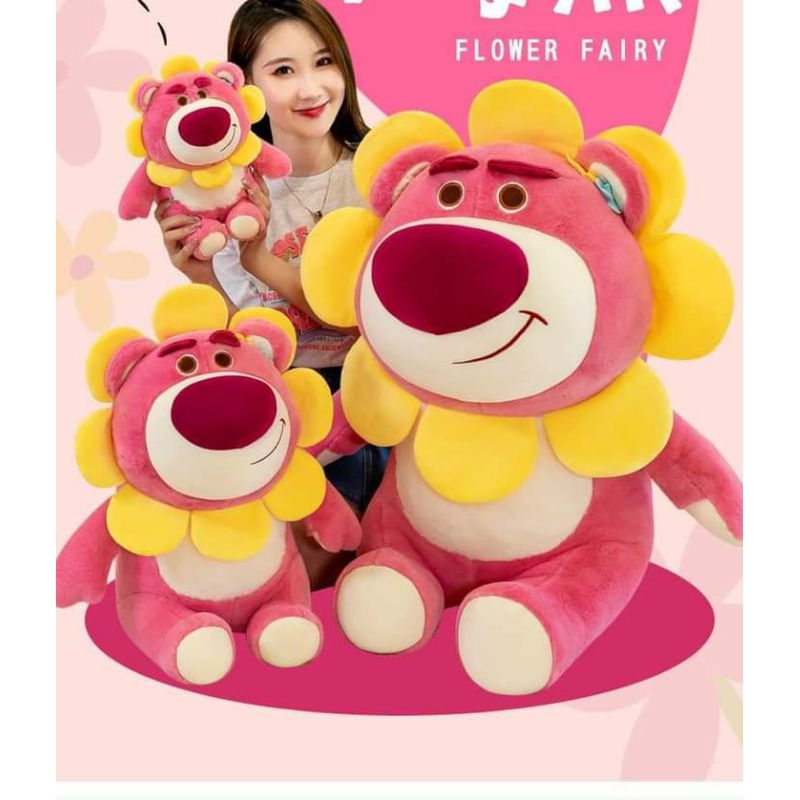 Gấu dâu lotso mặt hoa, gấu dâu lotso có mùi thơm dâu