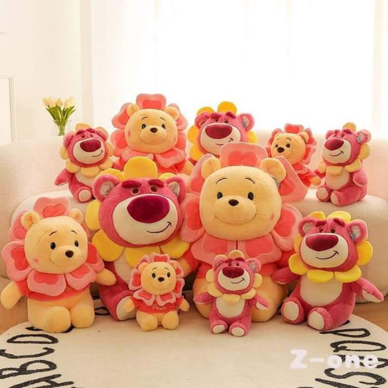 Gấu dâu lotso mặt hoa, gấu dâu lotso có mùi thơm dâu
