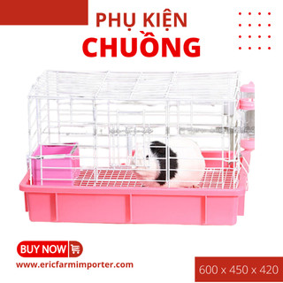 Lồng chuồng sơn tĩnh điện size xl 🐶 free ship 🐶 lồng chuồng cho thỏ bọ sóc chó mèo cửa ngang