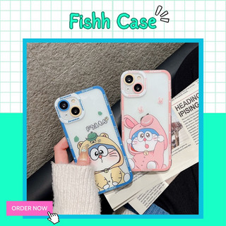 Ốp Lưng Silicon Chống Sốc Viền Nổi Teddy Doraemon xinh xinh