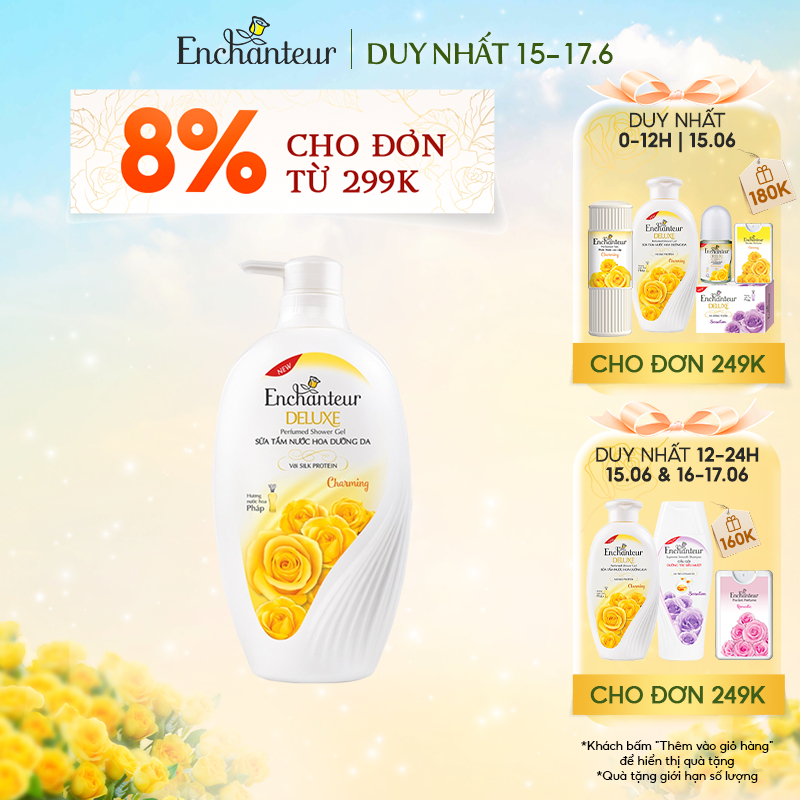 Sữa Tắm Nước Hoa Enchanteur Charming 900gr
