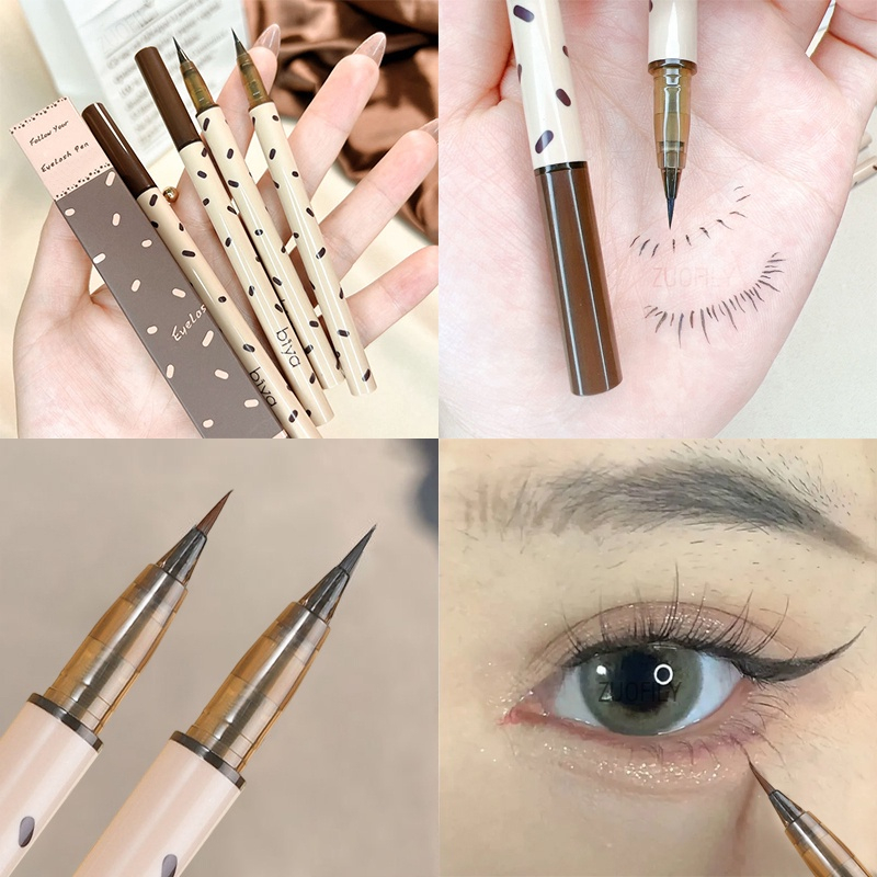 Bút kẻ mắt BIYA nét siêu mảnh tự nhiên nét siêu mảnh không lem Follow Your Heart Eyelash Pen BIYA01