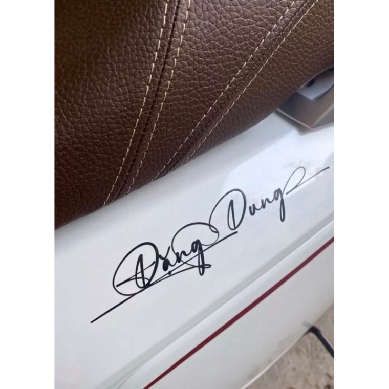 In tên dán xe theo yêu cầu, tem xe theo tên, decal xe theo yêu cầu, decal theo tên,TEM DÁN XE CHỮ KÝ