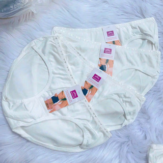 54k/10 quần lót nữ trắng quần cotton cạp tim