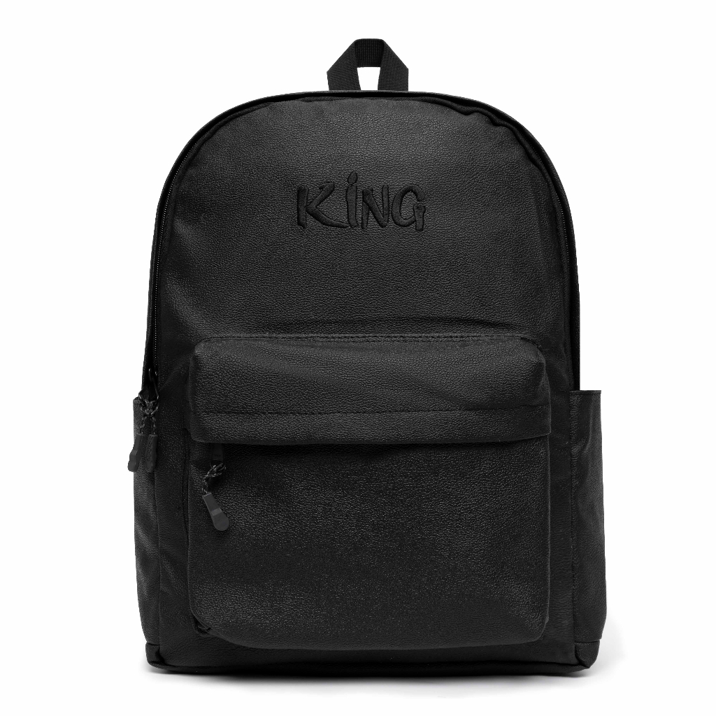 Backpack Unisex Balo Backpack King 5 - Thêu CHữ Đen