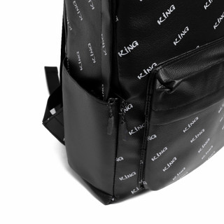 Balo Backpack Unisex, Cặp Backpack King 4 - CHữ Đen