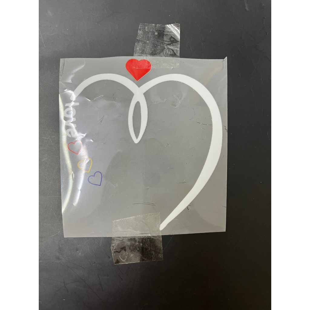 Hình ủi nhiệt, phôi pet in lên áo cặp, áo đôi kích thước 10*10cm không bong tróc