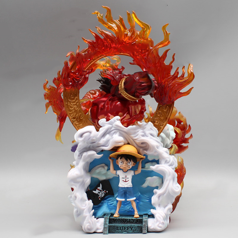 Mô hình luffy gear 4 2 trạng thái - mô hình one piece