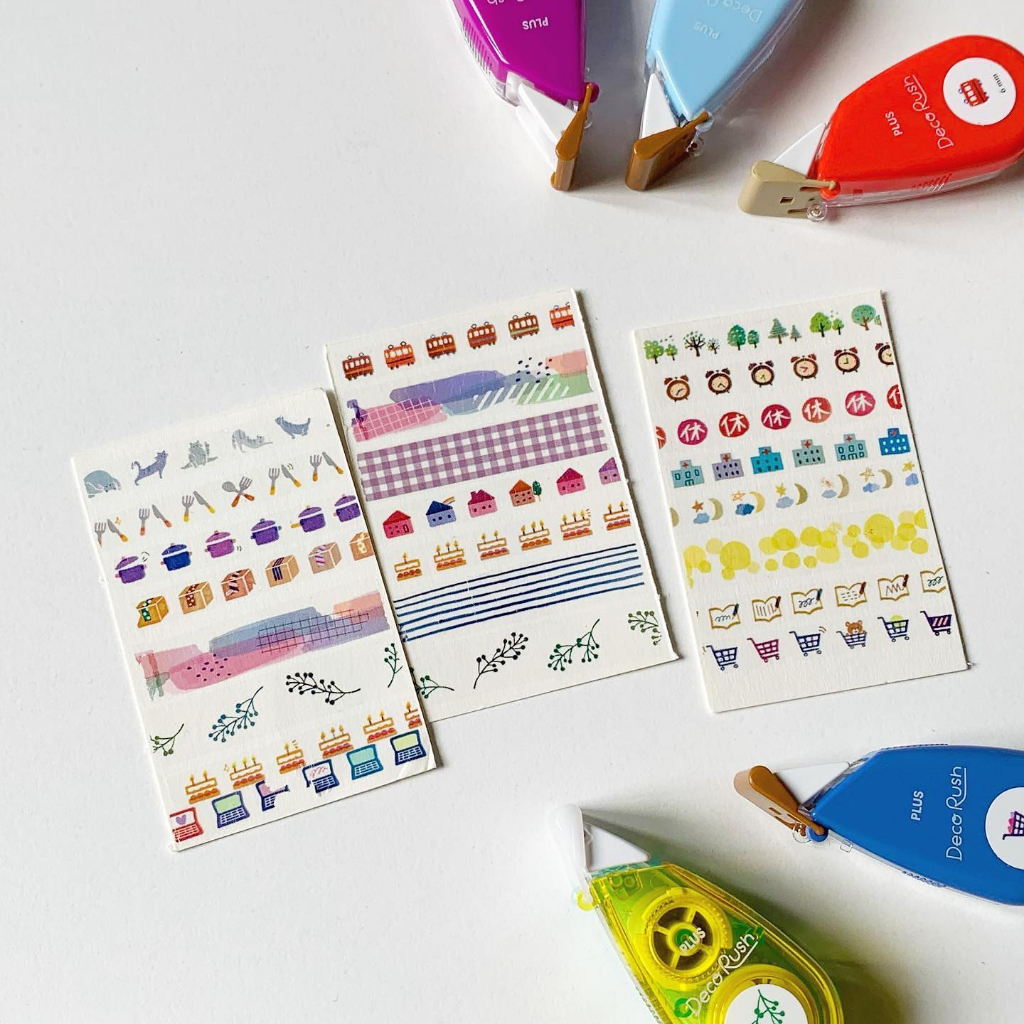 Băng dán trang trí PLUS Petit Deco Rush nhiều màu Art Therapy