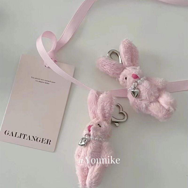 Keyring thỏ hồng mini