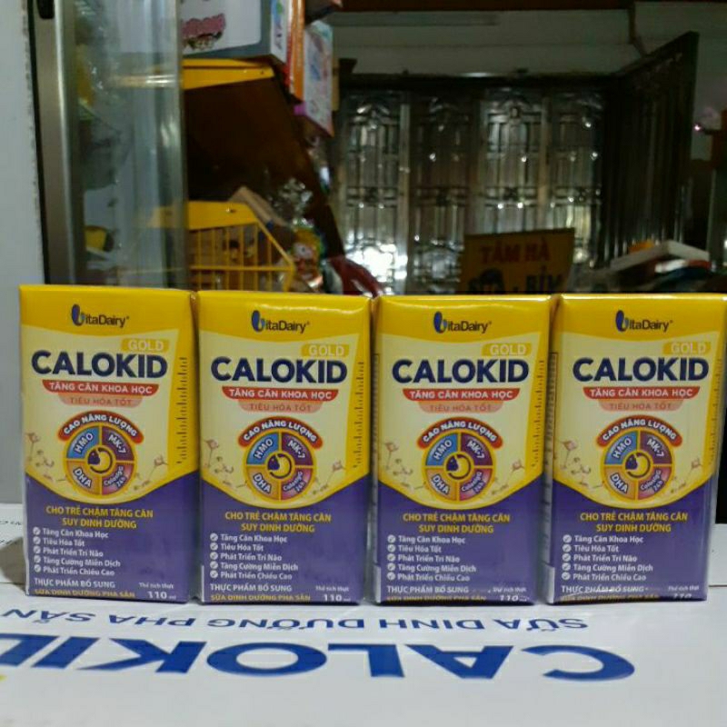 Sữa calokid gold lốc 4 hộp x 110ml