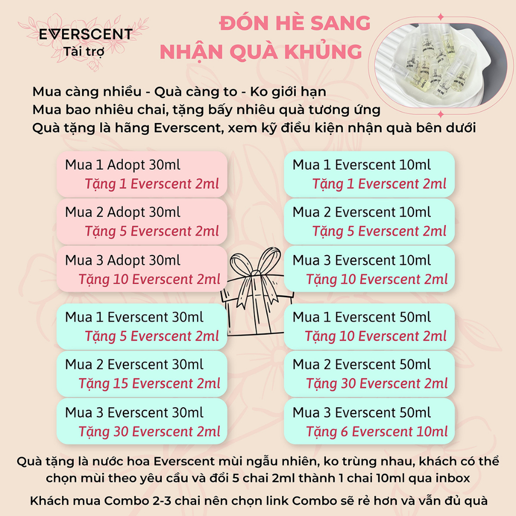 Nước Hoa Nam The One Everscent 10ml 30ml 50ml - Design Perfume & Adopt Đủ Mùi