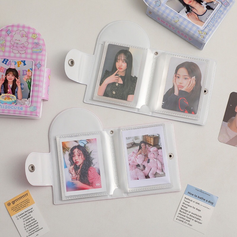 Holder collect book caro sweet baby xanh/ hồng