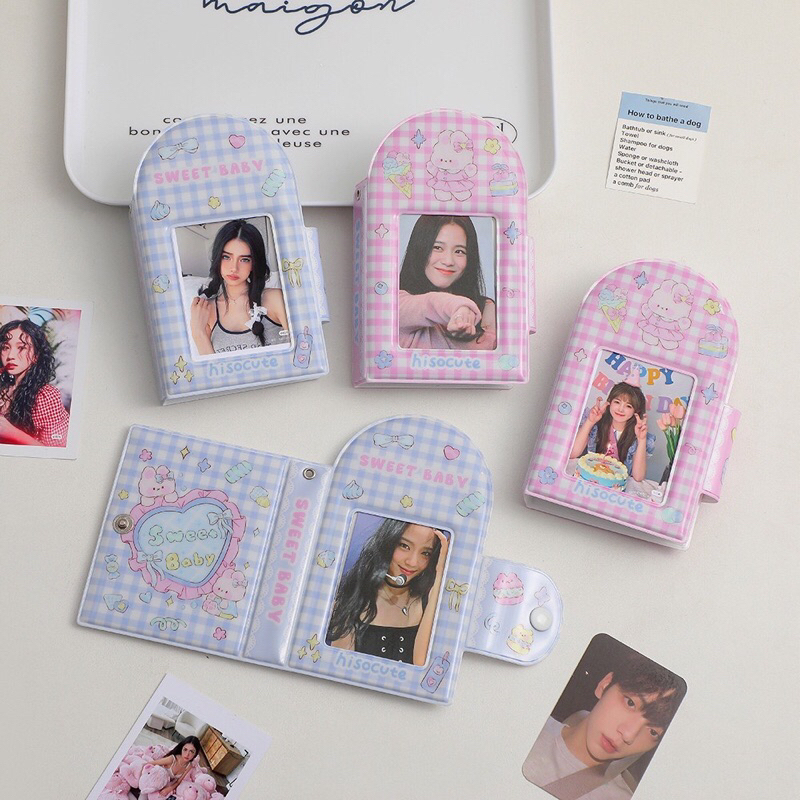 Holder collect book caro sweet baby xanh/ hồng