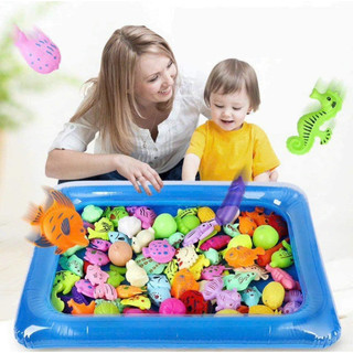 Bộ Đồ Chơi Câu Cá Cho Bé Kèm Bể Phao