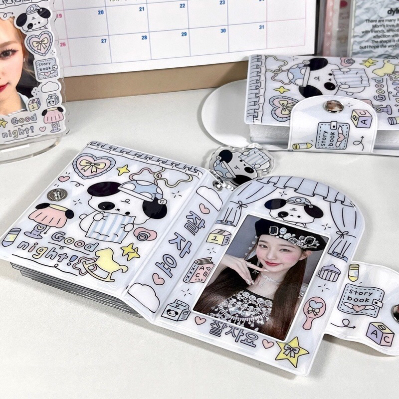 Holder collect book cún puppy xanh