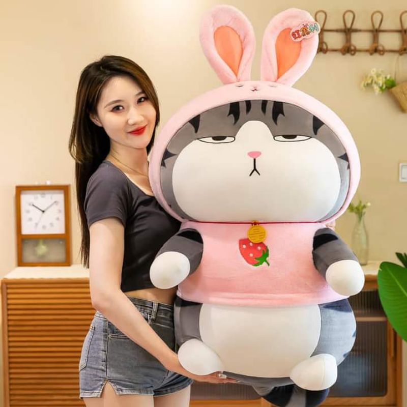 Gấu bông mèo hoàng thương cosplay thỏ
