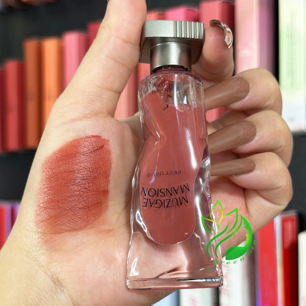 Son Muzigae Mansion Objet Liquid 003 Stranger Hồng Cam đất Son Hữu Cơ Thuần Chay