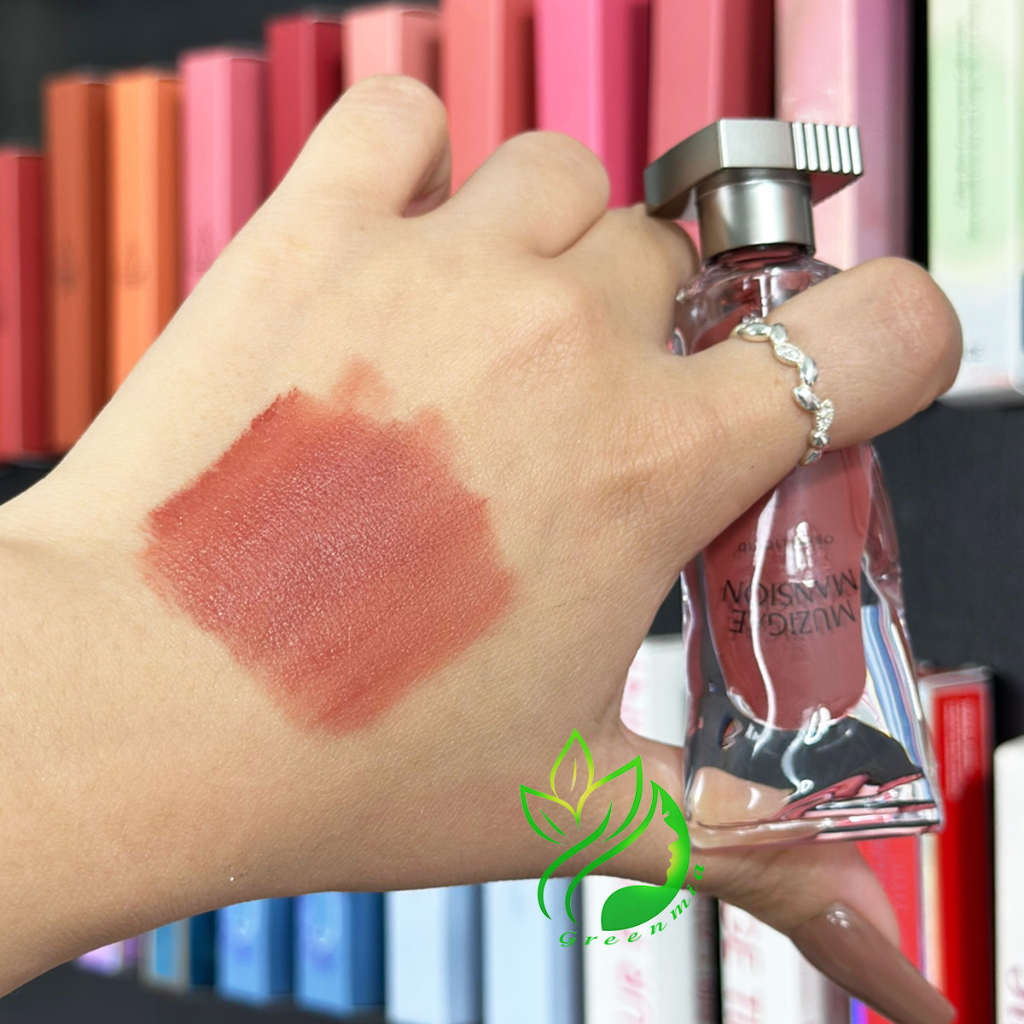 Son Muzigae Mansion Objet Liquid 003 Stranger Hồng Cam đất Son Hữu Cơ Thuần Chay