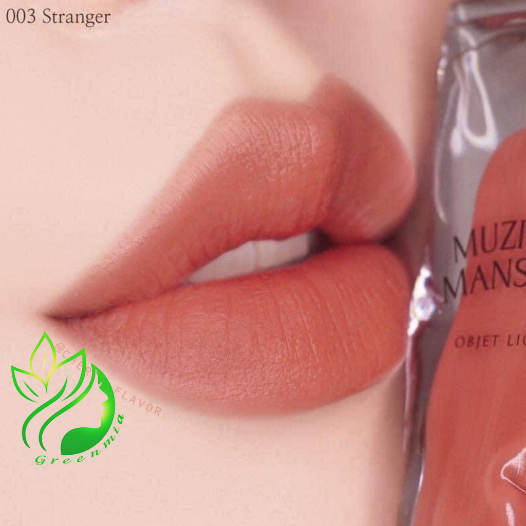 Son Muzigae Mansion Objet Liquid 003 Stranger Hồng Cam đất Son Hữu Cơ Thuần Chay