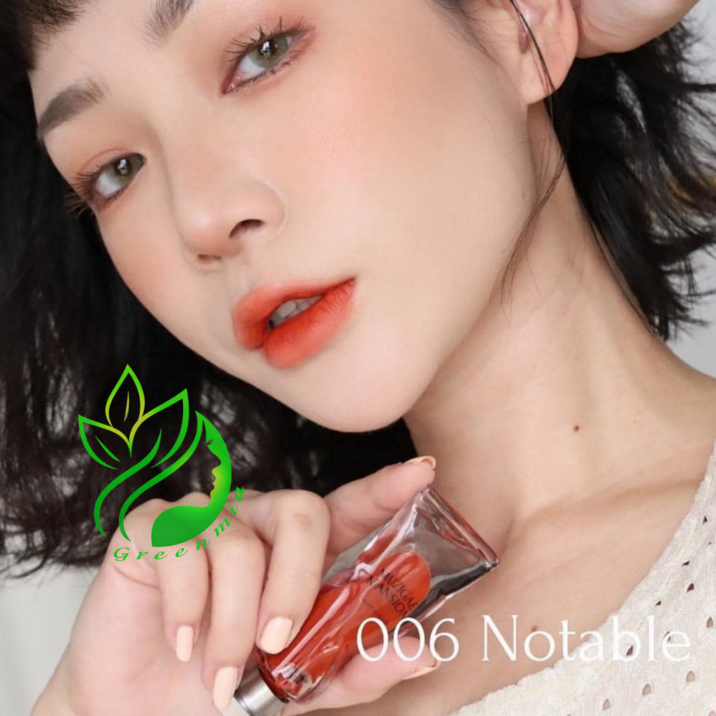 Son Muzigae Mansion Objet Liquid 006 Notable Màu Cam Cháy Son Hữu Cơ Thuần Chay