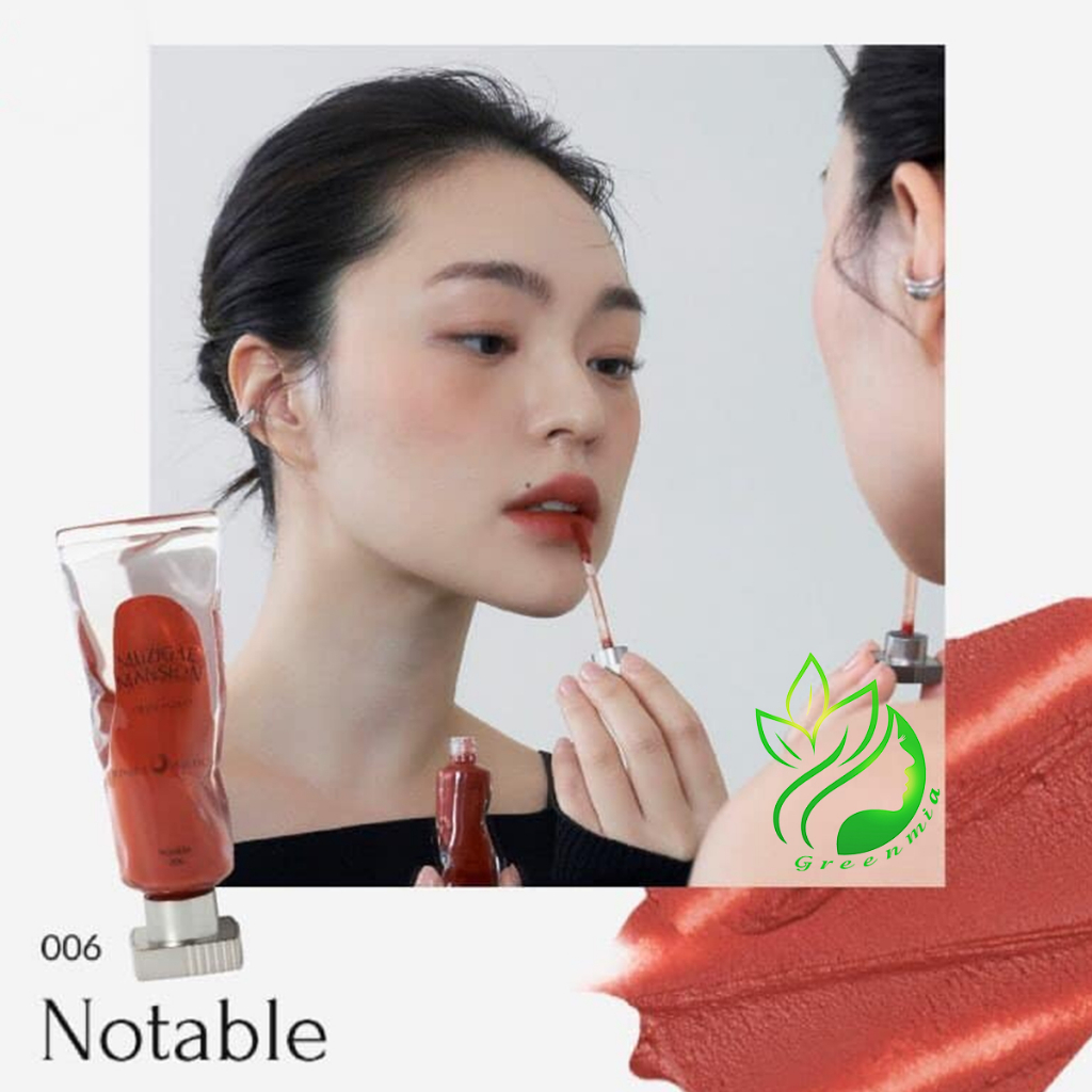 Son Muzigae Mansion Objet Liquid 006 Notable Màu Cam Cháy Son Hữu Cơ Thuần Chay