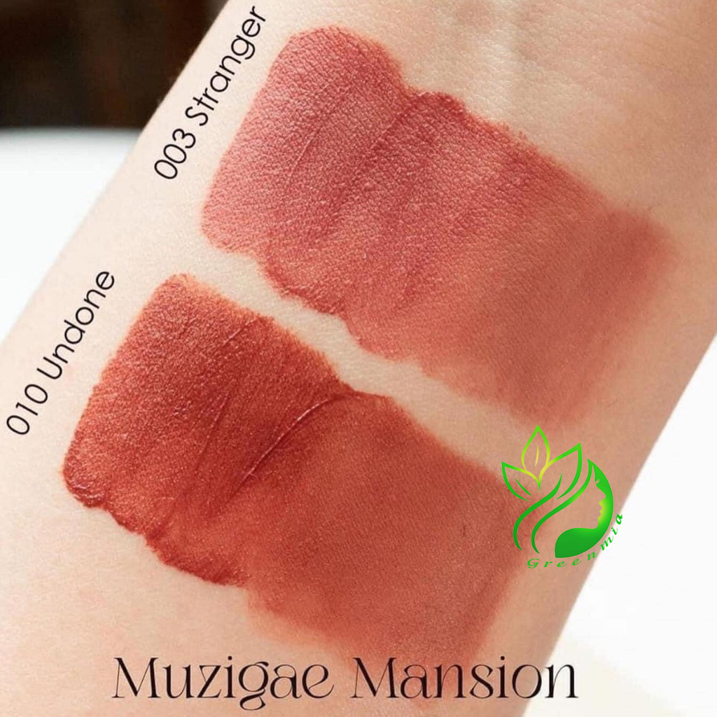 Son Muzigae Mansion Objet Liquid 010 Undone Màu Đỏ Nâu Son Hữu Cơ Thuần Chay