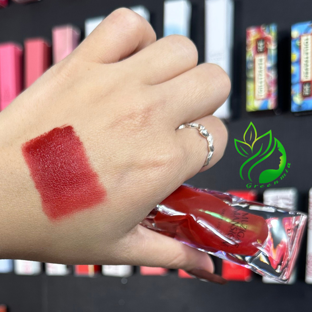 Son Muzigae Mansion Objet Liquid 008 Dominant Màu Đỏ Lạnh Son Hữu Cơ Thuần Chay