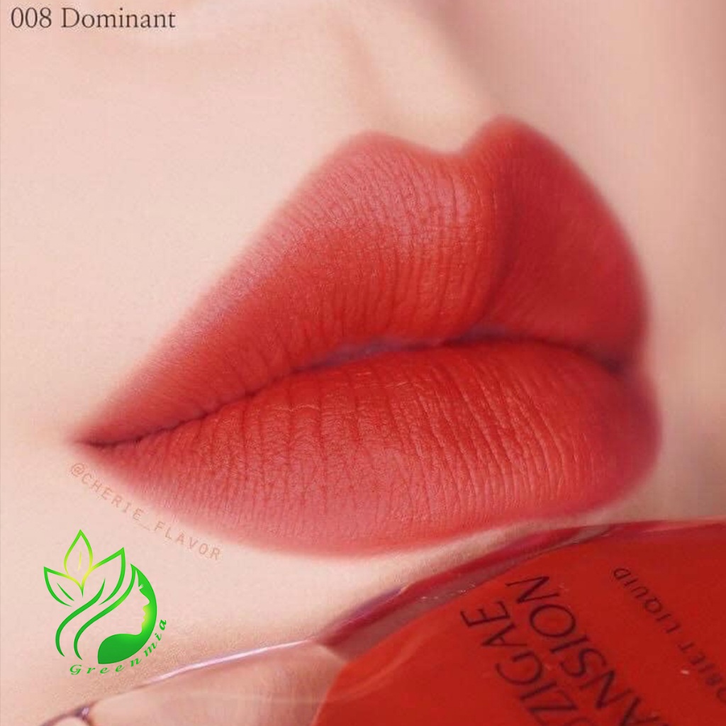 Son Muzigae Mansion Objet Liquid 008 Dominant Màu Đỏ Lạnh Son Hữu Cơ Thuần Chay