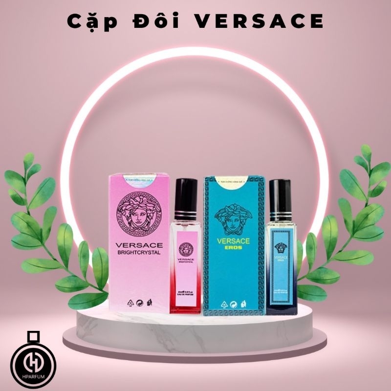 [ COMBO ] Cặp đôi nước hoa tình yêu Hparfum VERSACE Chai 25ml [ Lôi cuốn - cá tính - ấn tượng ]
