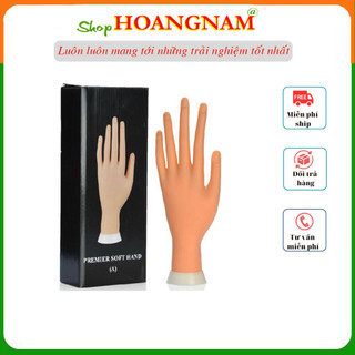 Bàn tay giả học làm móng Silicon chăm sóc trang trí móng Shop hoangnamnail