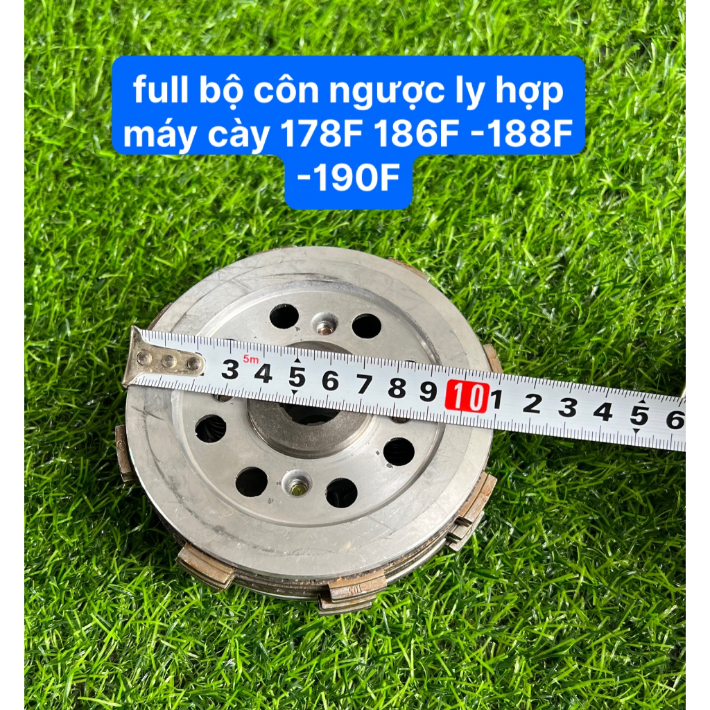 Full Bộ Côn Ngược Ly Hợp Máy Cày 178F - 186FA -186F - 188F Lá Côn 8 Răng Full Lõi Côn