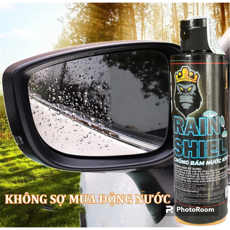 Chai xịt chống bám nước kính xe 100ml_Sprayking Rain Shield