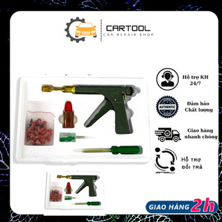 Bộ vá lốp ô tô xe máy không săm cartool tiện dụng - Bộ vá lốp không săm - vá nấm
