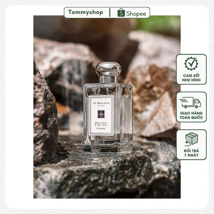 Nước hoa Unisex Jo malone WOOD SAGE & SEA SALT Cologne [Ống 10ml]