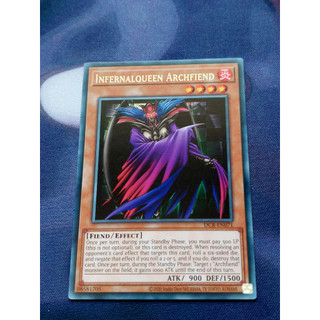 Thẻ bài yugioh monster infernalqueen archfiend - dcr-en071 - rare