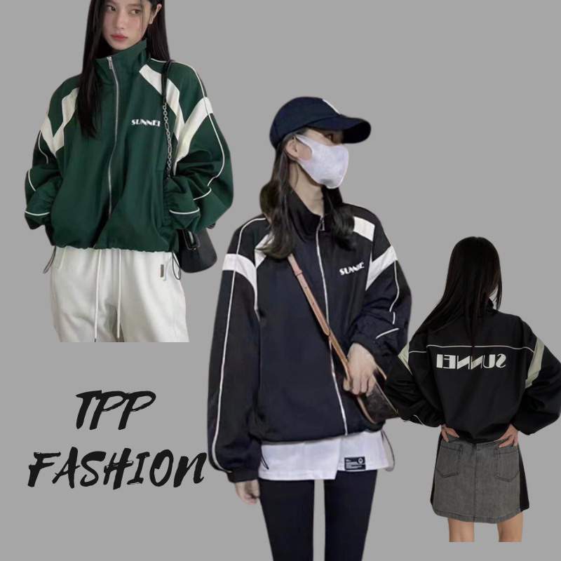 Aó khoác dù nam nữ hàng 2 lớp dày dặn có bo rút cá tính TPP504